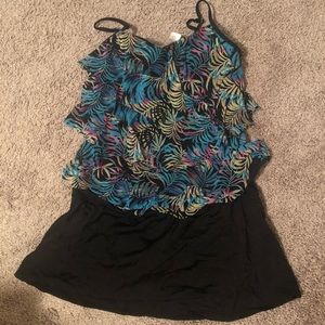Two piece swim suit